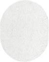 Cozy Comfort Shag Collection Area Rug - Hearthside (Snow White) Oval Snow White  lifestyle 5