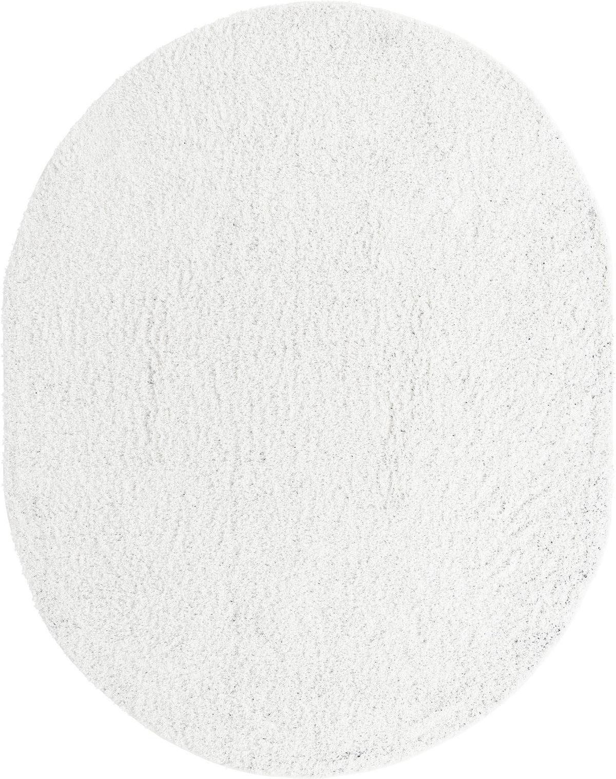 Cozy Comfort Shag Collection Area Rug - Hearthside (Snow White) Oval Snow White  lifestyle 5