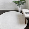 Cozy Comfort Shag Collection Area Rug - Hearthside (Snow White) Oval Snow White  lifestyle 15