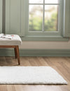 Cozy Comfort Shag Collection Area Rug - Hearthside (Snow White) Runner Snow White  lifestyle 38