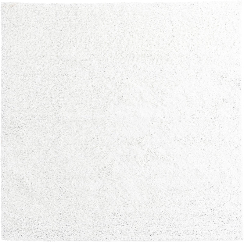 Cozy Comfort Shag Collection Area Rug - Hearthside (Ivory) Square Ivory  lifestyle 3