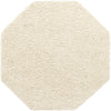 Cozy Comfort Shag Collection Area Rug - Hearthside (Ivory) Octagon Ivory  lifestyle 2