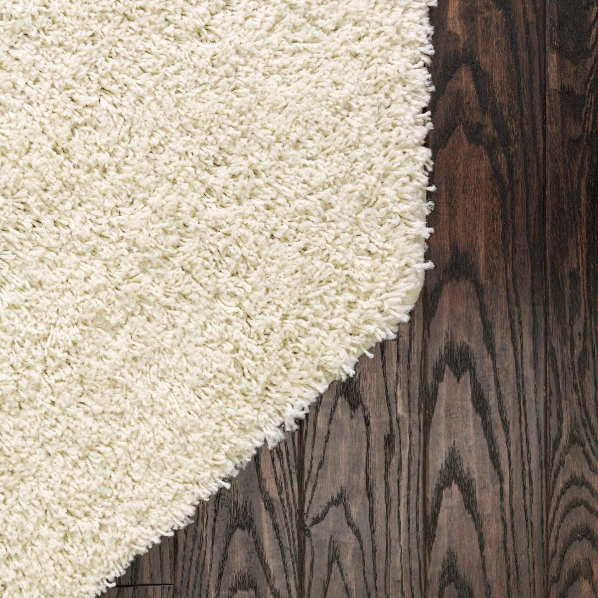 Cozy Comfort Shag Collection Area Rug - Hearthside (Ivory) Octagon Ivory  lifestyle 38