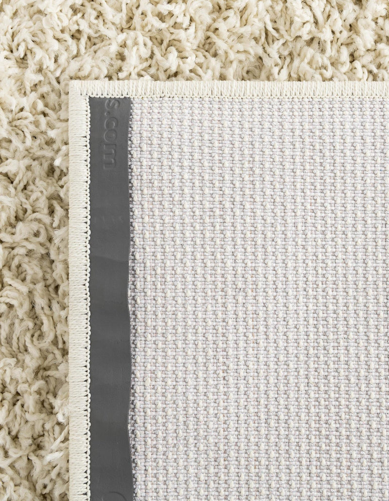 Cozy Comfort Shag Collection Area Rug - Hearthside (Ivory) Octagon Ivory  lifestyle 44