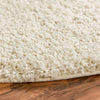 Cozy Comfort Shag Collection Area Rug - Hearthside (Ivory) Oval Ivory  lifestyle 39