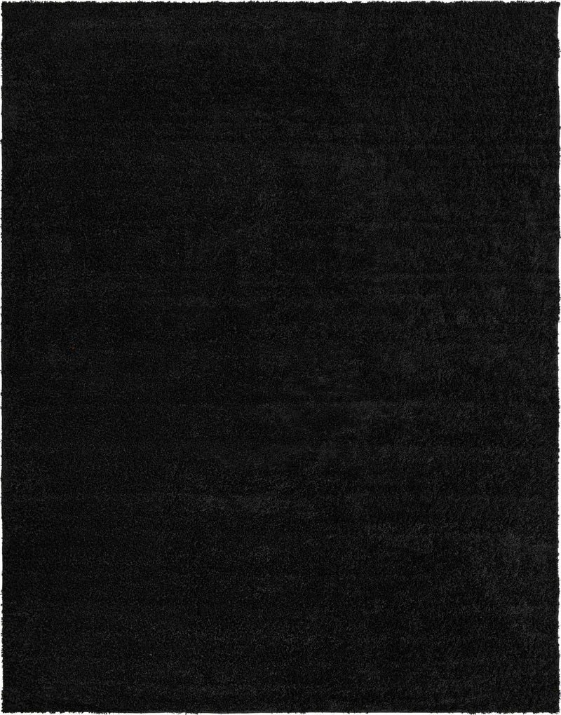 Cozy Comfort Shag Collection Area Rug - Hearthside (Black) Rectangle Black Main