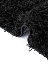 Cozy Comfort Shag Collection Area Rug - Hearthside (Black) Rectangle Black  lifestyle 4
