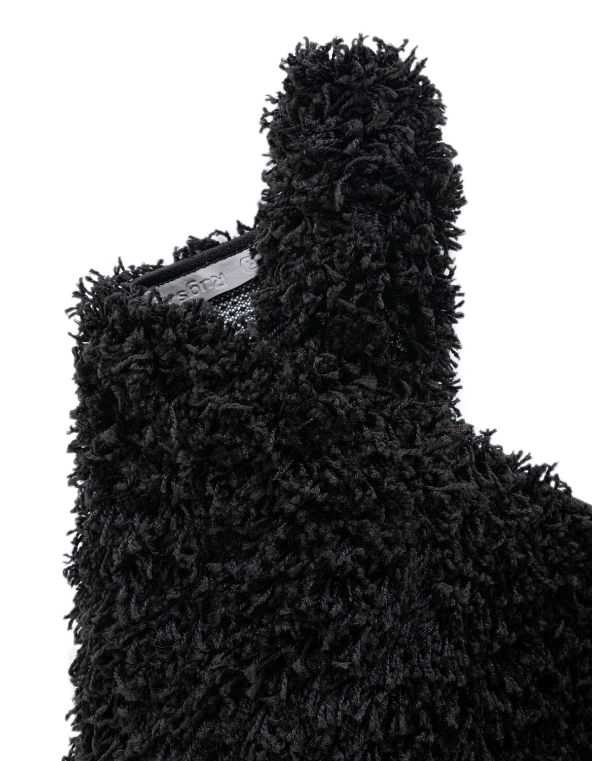 Cozy Comfort Shag Collection Area Rug - Hearthside (Black) Rectangle Black  lifestyle 5