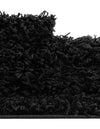 Cozy Comfort Shag Collection Area Rug - Hearthside (Black) Rectangle Black  lifestyle 8