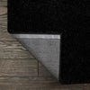 Cozy Comfort Shag Collection Area Rug - Hearthside (Black) Square Black  lifestyle 36