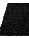 Cozy Comfort Shag Collection Area Rug - Hearthside (Black) Square Black  lifestyle 47