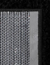 Cozy Comfort Shag Collection Area Rug - Hearthside (Black) Octagon Black  lifestyle 52