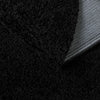 Cozy Comfort Shag Collection Area Rug - Hearthside (Black) Oval Black  lifestyle 46
