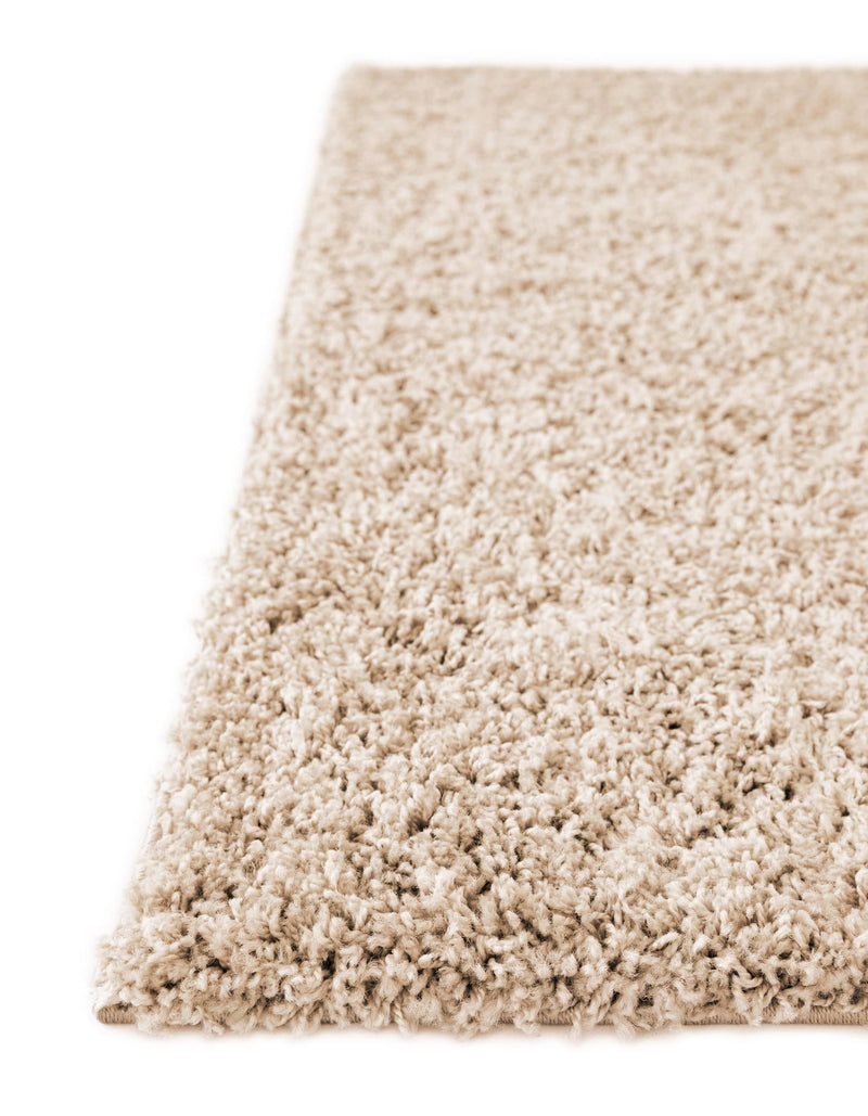 Cozy Comfort Shag Collection Area Rug - Hearthside (Taupe) Octagon Taupe  lifestyle 42