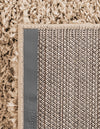 Cozy Comfort Shag Collection Area Rug - Hearthside (Taupe) Octagon Taupe  lifestyle 45