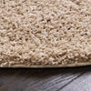 Cozy Comfort Shag Collection Area Rug - Hearthside (Taupe) Oval Taupe  lifestyle 38
