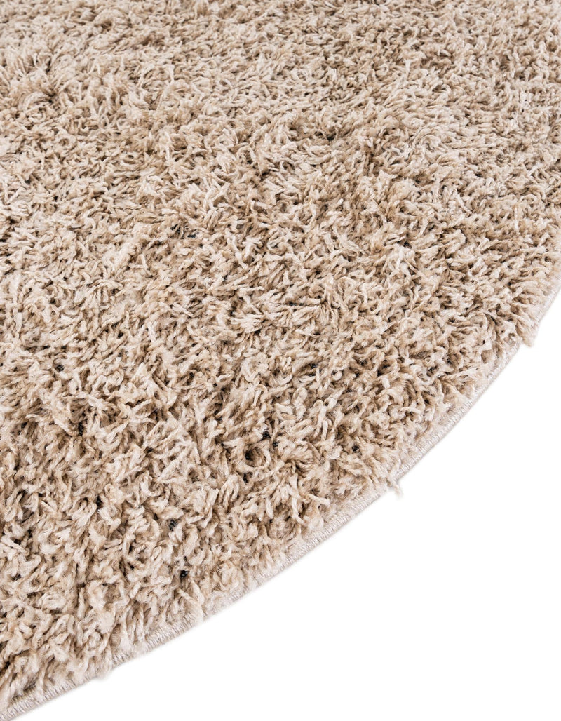 Cozy Comfort Shag Collection Area Rug - Hearthside (Taupe) Oval Taupe  lifestyle 43
