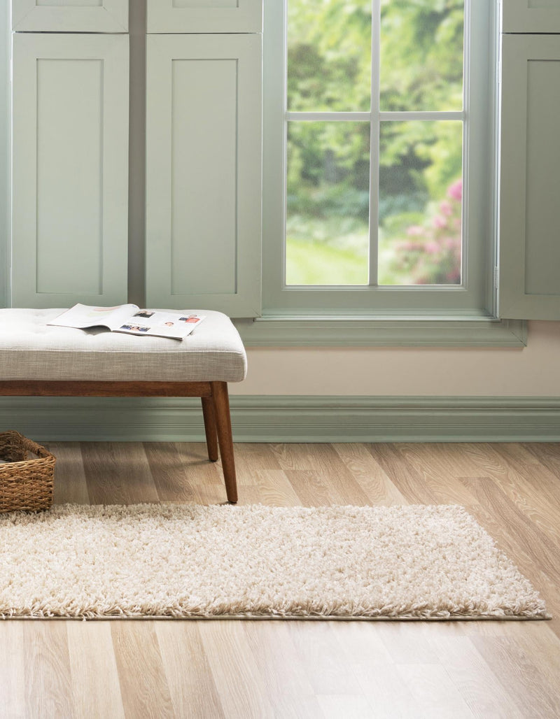 Cozy Comfort Shag Collection Area Rug - Hearthside (Taupe) Runner Taupe  lifestyle 37