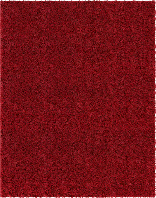 Cozy Comfort Shag Collection Area Rug - Hearthside (Cherry Red) Rectangle Cherry Red Main