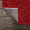 Cozy Comfort Shag Collection Area Rug - Hearthside (Cherry Red) Rectangle Cherry Red  lifestyle 7