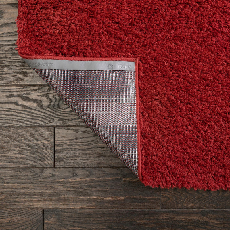 Cozy Comfort Shag Collection Area Rug - Hearthside (Cherry Red) Rectangle Cherry Red  lifestyle 7