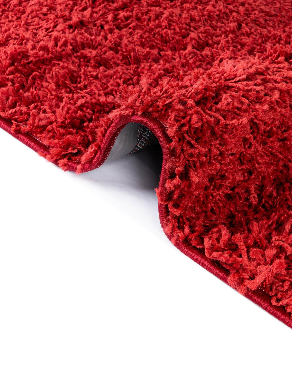 Cozy Comfort Shag Collection Area Rug - Hearthside (Cherry Red) Rectangle Cherry Red  lifestyle 5