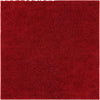 Cozy Comfort Shag Collection Area Rug - Hearthside (Cherry Red) Square Cherry Red  lifestyle 3