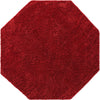 Cozy Comfort Shag Collection Area Rug - Hearthside (Cherry Red) Octagon Cherry Red  lifestyle 2