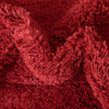 Cozy Comfort Shag Collection Area Rug - Hearthside (Cherry Red) Octagon Cherry Red  lifestyle 27