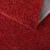 Cozy Comfort Shag Collection Area Rug - Hearthside (Cherry Red) Round Cherry Red  lifestyle 24