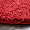 Cozy Comfort Shag Collection Area Rug - Hearthside (Cherry Red) Oval Cherry Red  lifestyle 36