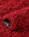 Cozy Comfort Shag Collection Area Rug - Hearthside (Cherry Red) Oval Cherry Red  lifestyle 38