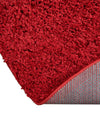 Cozy Comfort Shag Collection Area Rug - Hearthside (Cherry Red) Oval Cherry Red  lifestyle 41