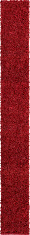 Cozy Comfort Shag Collection Area Rug - Hearthside (Cherry Red) Runner Cherry Red  lifestyle 6