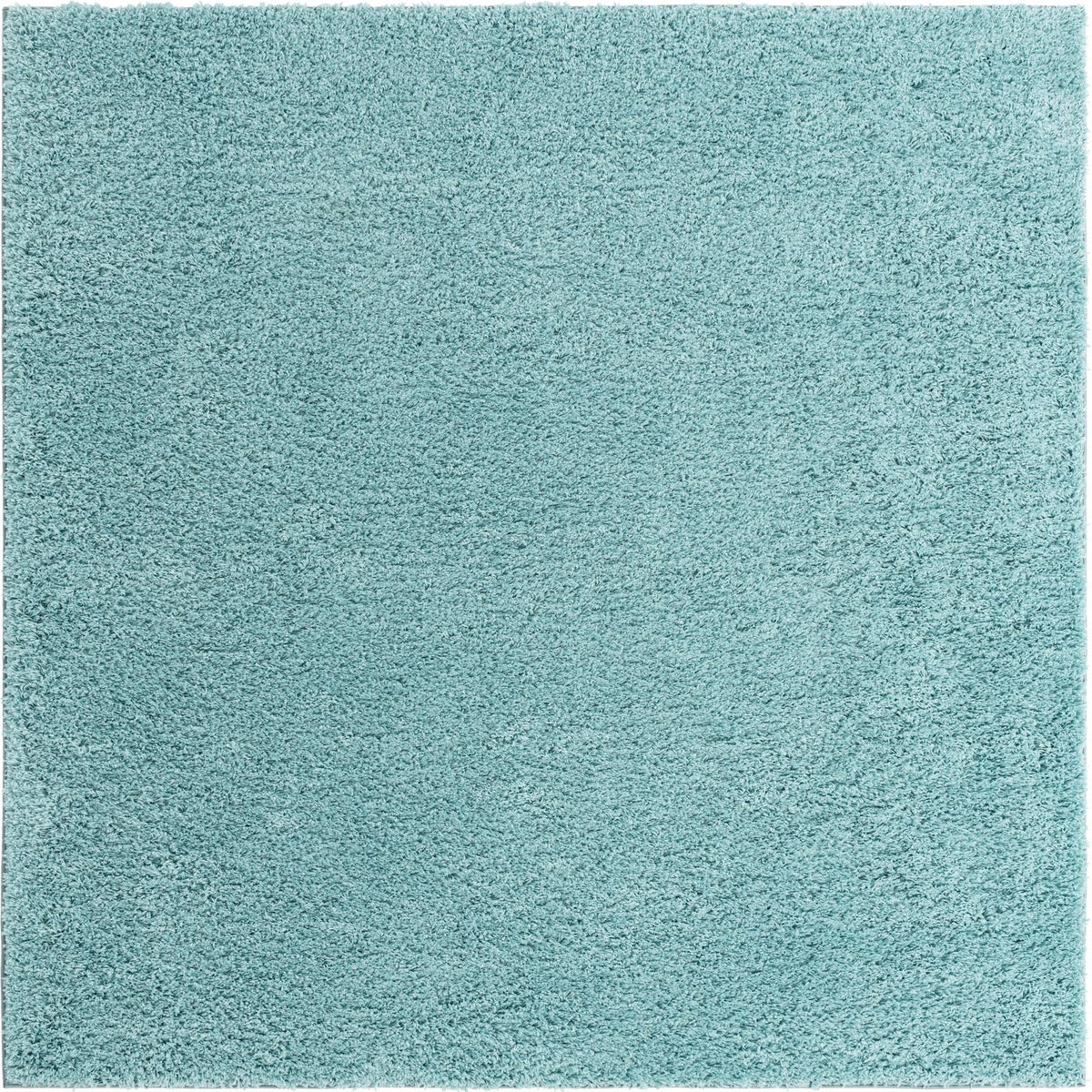 Cozy Comfort Shag Collection Area Rug - Hearthside (Turquoise) Square Turquoise  lifestyle 2