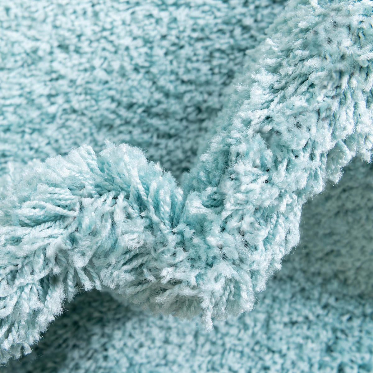 Cozy Comfort Shag Collection Area Rug - Hearthside (Turquoise) Square Turquoise  lifestyle 28