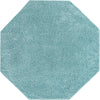 Cozy Comfort Shag Collection Area Rug - Hearthside (Turquoise) Octagon Turquoise  lifestyle 4