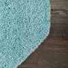 Cozy Comfort Shag Collection Area Rug - Hearthside (Turquoise) Octagon Turquoise  lifestyle 34