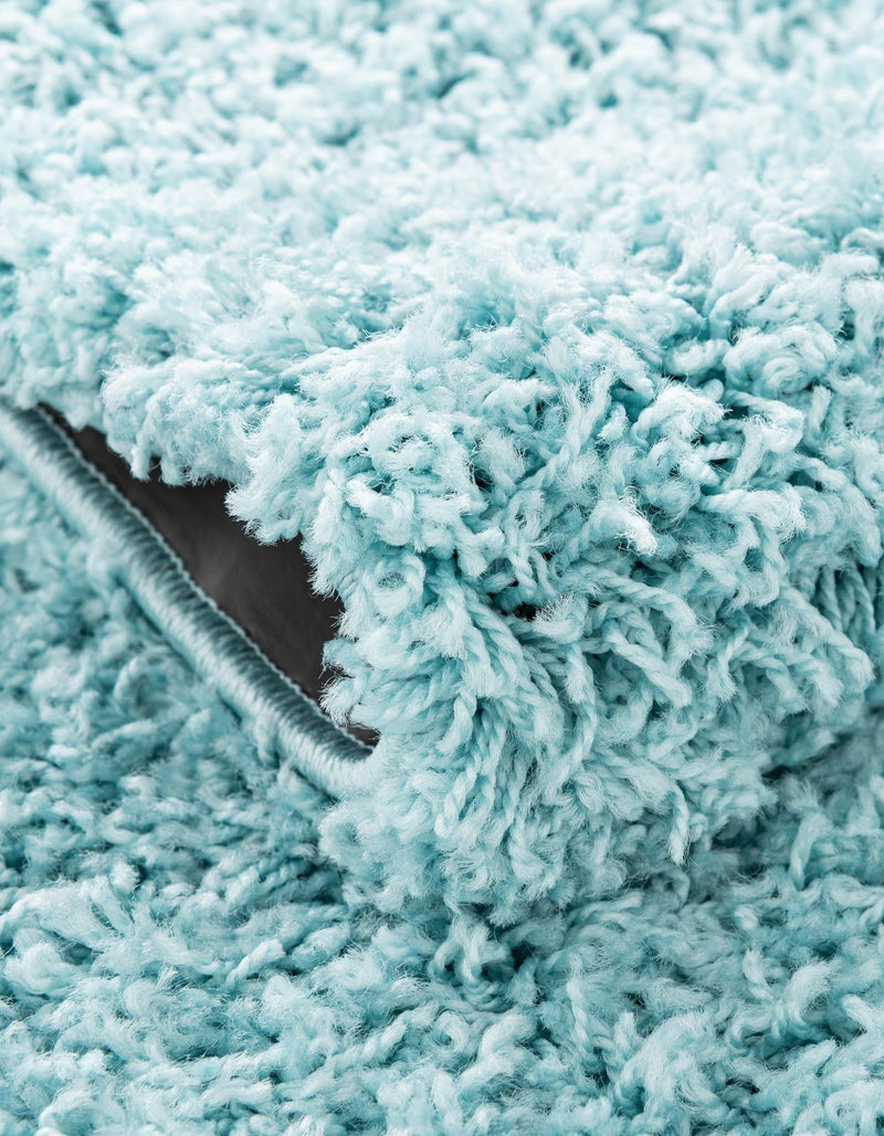 Cozy Comfort Shag Collection Area Rug - Hearthside (Turquoise) Octagon Turquoise  lifestyle 36