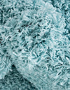 Cozy Comfort Shag Collection Area Rug - Hearthside (Turquoise) Octagon Turquoise  lifestyle 39