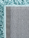 Cozy Comfort Shag Collection Area Rug - Hearthside (Turquoise) Octagon Turquoise  lifestyle 40