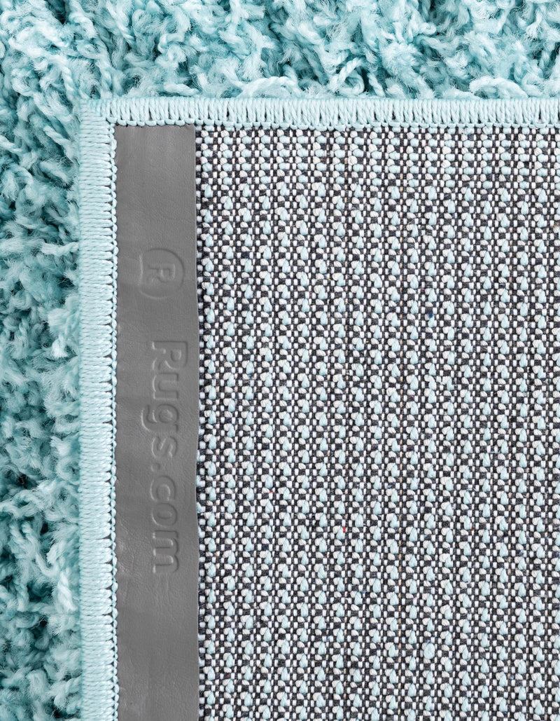 Cozy Comfort Shag Collection Area Rug - Hearthside (Turquoise) Octagon Turquoise  lifestyle 40