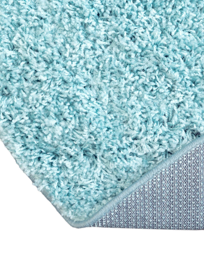 Cozy Comfort Shag Collection Area Rug - Hearthside (Turquoise) Oval Turquoise  lifestyle 41