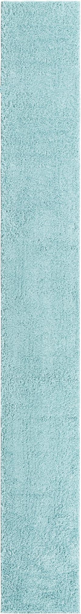 Cozy Comfort Shag Collection Area Rug - Hearthside (Turquoise) Runner Turquoise  lifestyle 6