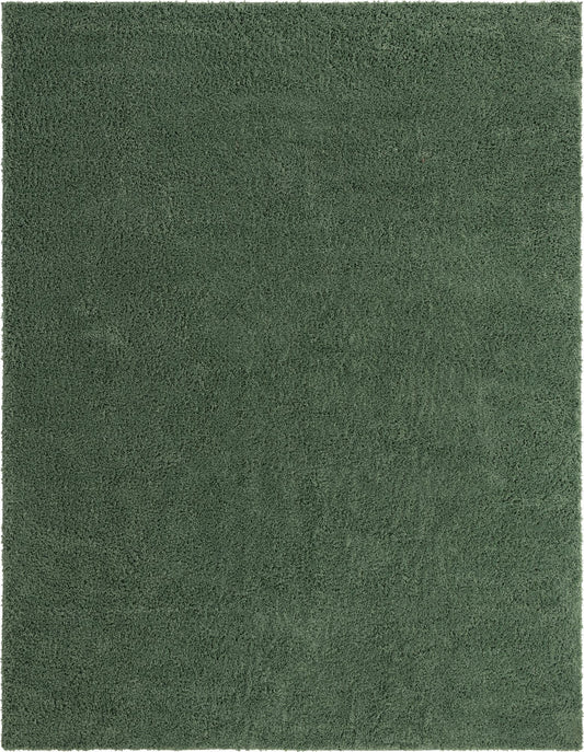 Cozy Comfort Shag Collection Area Rug - Hearthside (Green) Rectangle Green Main