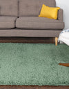 Cozy Comfort Shag Collection Area Rug - Hearthside (Green) Rectangle Green  lifestyle 2