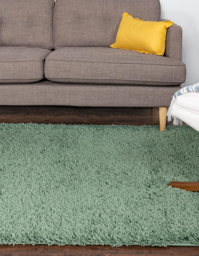 Cozy Comfort Shag Collection Area Rug - Hearthside (Green) Rectangle Green  lifestyle 2