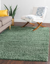 Cozy Comfort Shag Collection Area Rug - Hearthside (Green) Rectangle Green  lifestyle 3