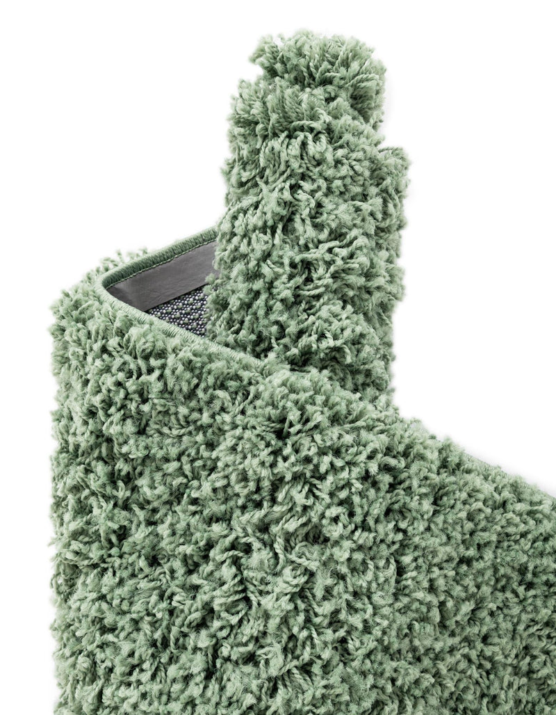Cozy Comfort Shag Collection Area Rug - Hearthside (Green) Rectangle Green  lifestyle 7