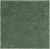 Cozy Comfort Shag Collection Area Rug - Hearthside (Green) Square Green  lifestyle 4